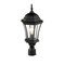 Z-Lite Wakefield Outdoor Post Light, Black & Clear Beveled 522PHM-BK - alternate 4